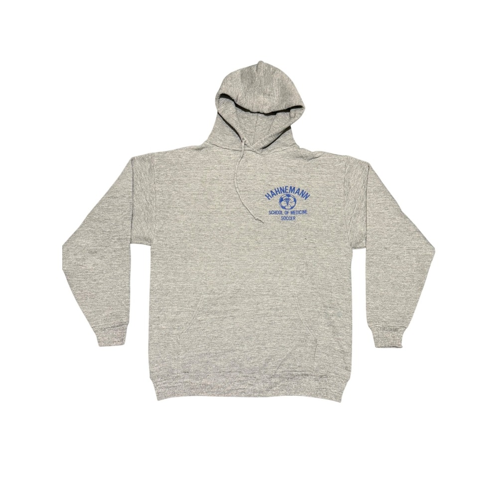 Vintage Russell Athletic Super Weights Hoodie Hahnemann School of Medicine Gray